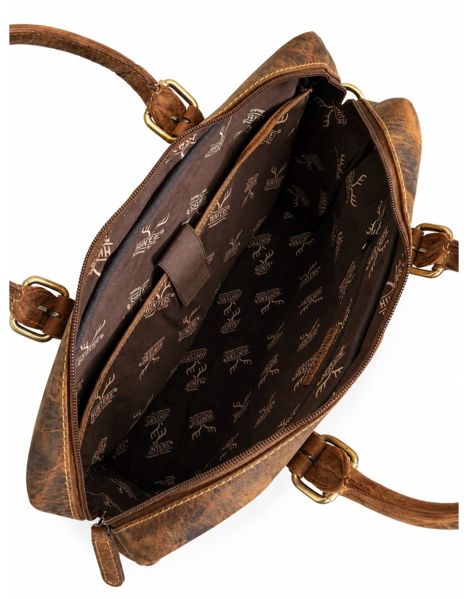 Hunters Leather Workbags and Leather Laptop Bags - Hunters Work Bag / 16-inch Laptop Bag - Buffalo Leather
