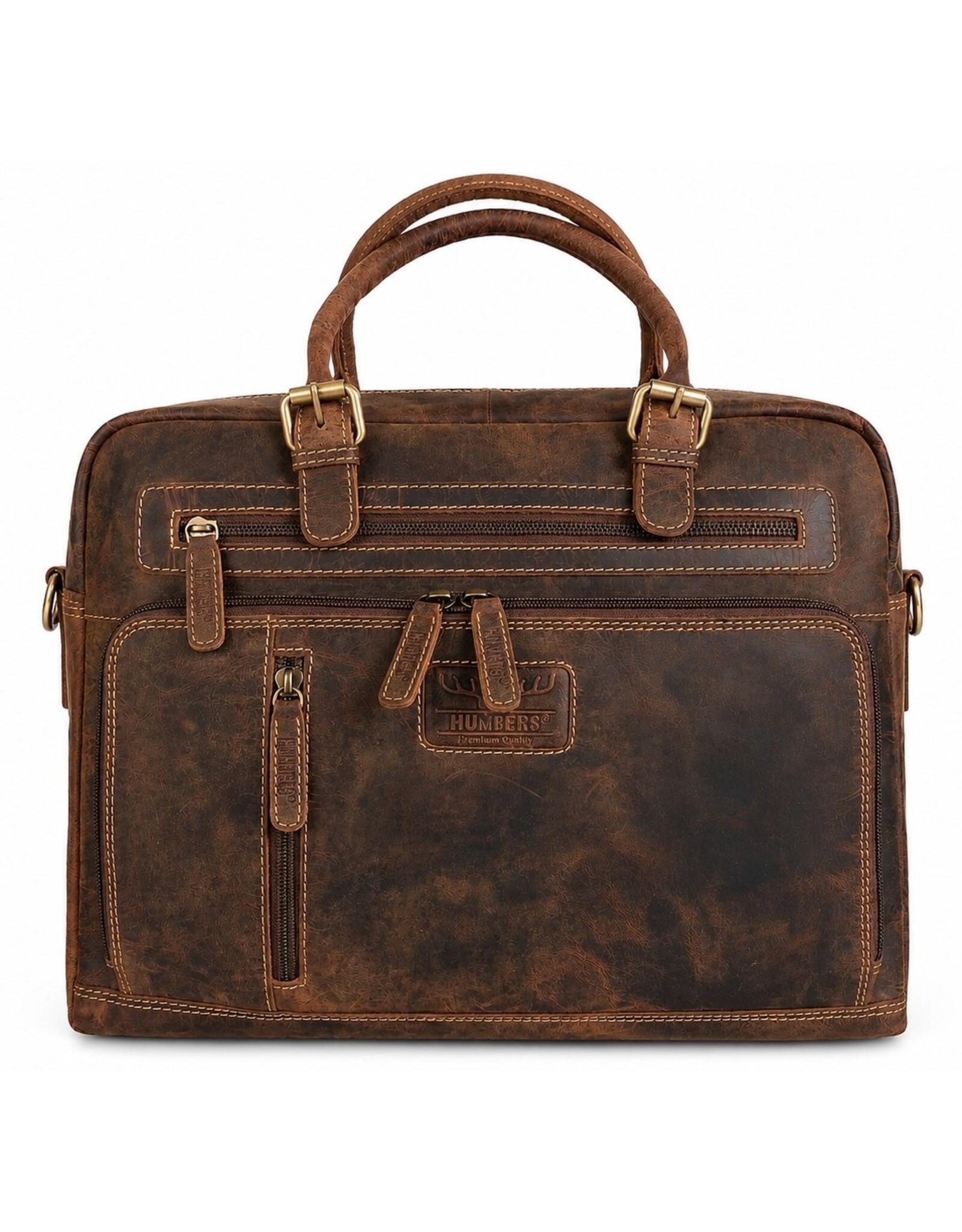 Hunters Leather Workbags and Leather Laptop Bags - Hunters Work Bag / 16-inch Laptop Bag - Buffalo Leather