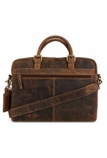 Hunters Leren werktassen en Leren laptoptassen - Hunters werktas / Laptoptas 16 inch - Buffelleer