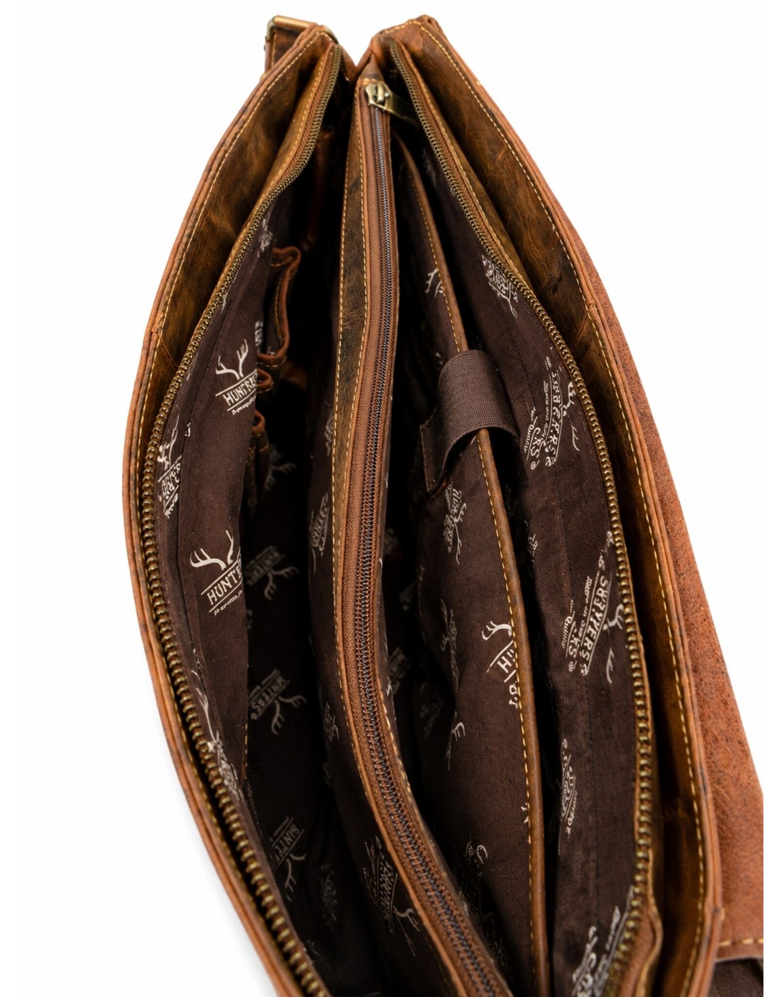 Hunters Leather Workbags and Leather Laptop Bags - Hunters Work Bag / 18-inch Laptop Bag - Buffalo Leather