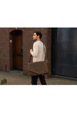 Hunters Leren werktassen en Leren laptoptassen - Hunters werktas / Laptoptas 18 inch - Buffelleer