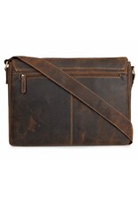 Hunters Leren werktassen en Leren laptoptassen - Hunters werktas / Laptoptas 18 inch - Buffelleer