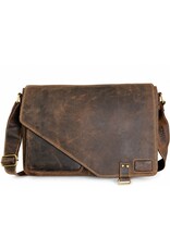 Hunters Leren werktassen en Leren laptoptassen - Hunters werktas / Laptoptas 18 inch - Buffelleer