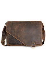 Hunters Leren werktassen en Leren laptoptassen - Hunters werktas / Laptoptas 18 inch - Buffelleer