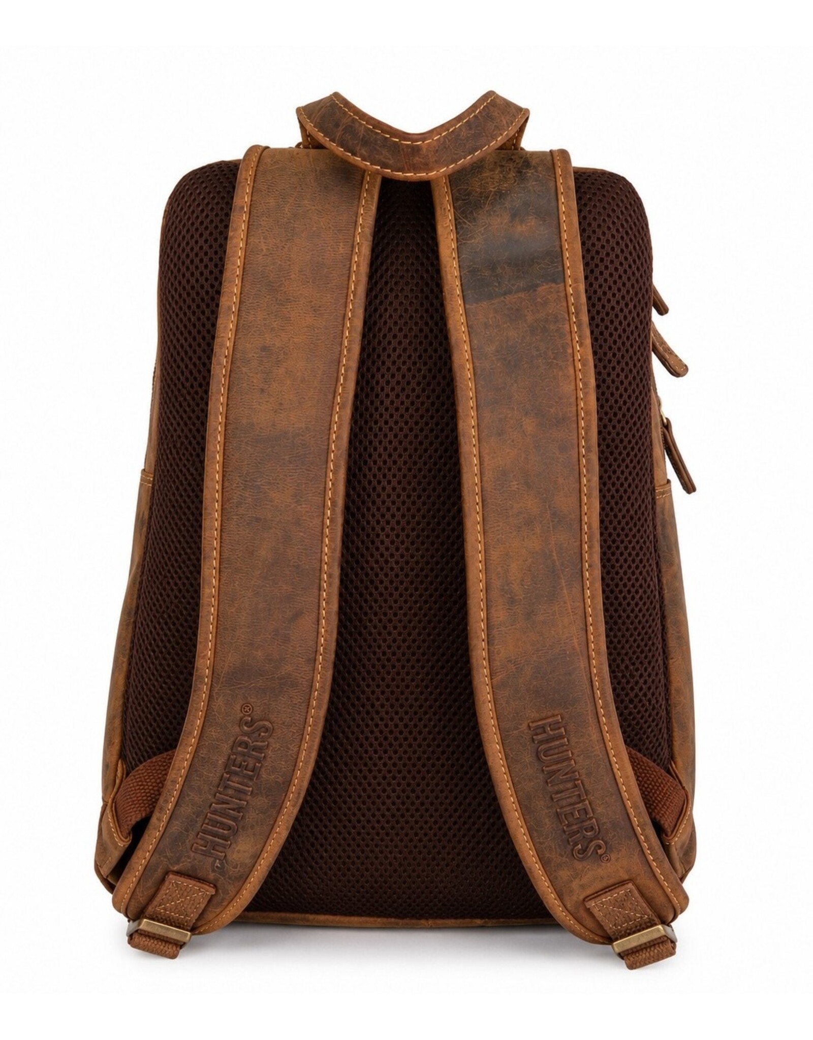 Hunters Leren rugzakken Leren shoppers - Hunters Rugzak Buffelleer bruin