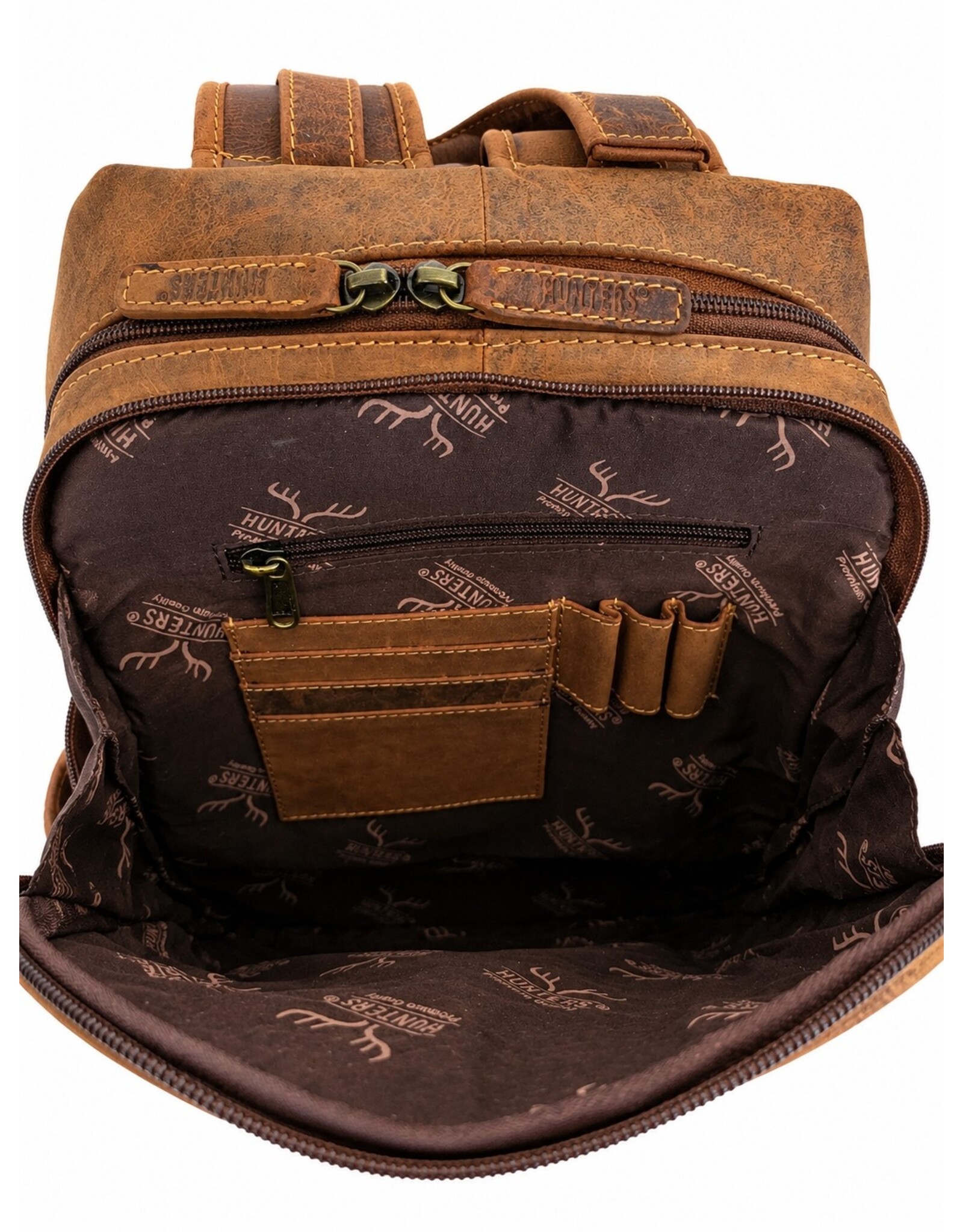 Hunters Leather backpacks Leather shoppers - Hunters Backpack Buffalo Leathe brown