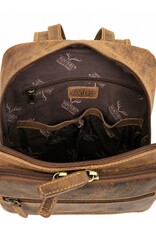 Hunters Leather backpacks Leather shoppers - Hunters Backpack Buffalo Leathe brown