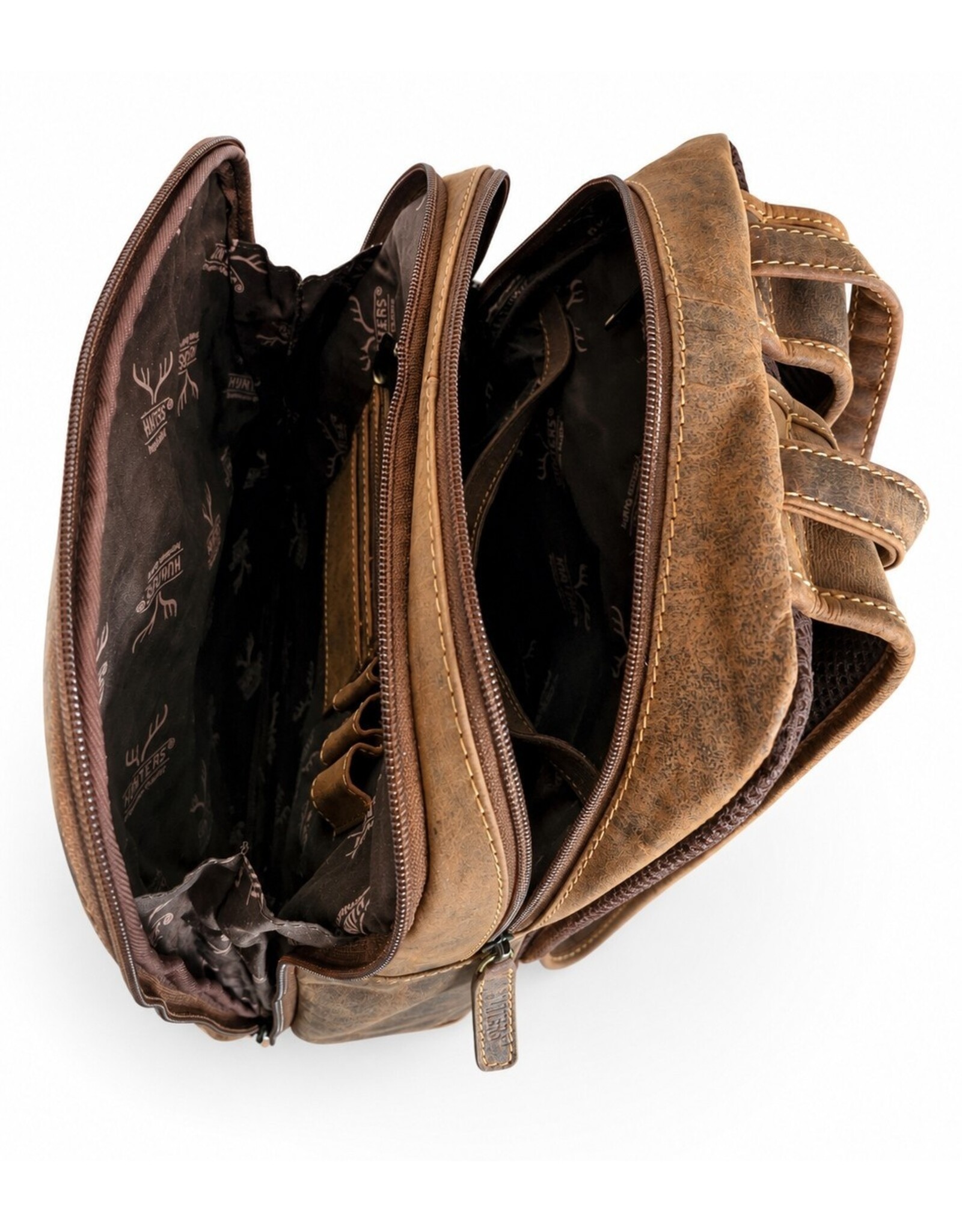 Hunters Leather backpacks Leather shoppers - Hunters Backpack Buffalo Leathe brown