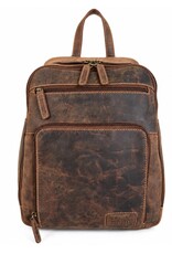 Hunters Leather backpacks Leather shoppers - Hunters Backpack Buffalo Leathe brown