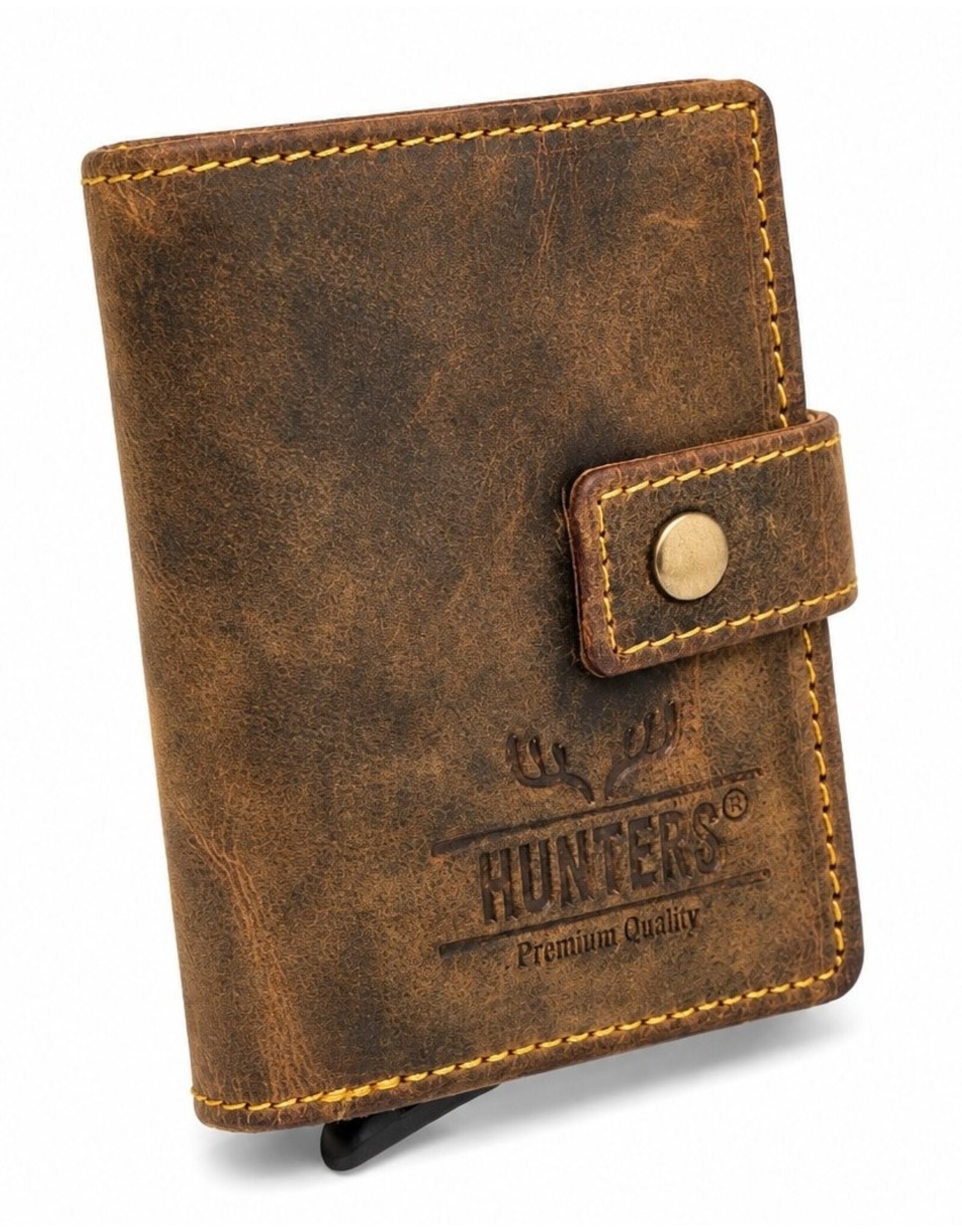 Hunters Leather Wallets - Hunters Safety Wallet for 8 cards