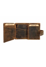 Hunters Leren Portemonnees - Hunters Safety Wallet  voor 8 pasjes