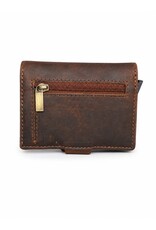 Hunters Leather Wallets - Hunters Safety Wallet for 8 cards in a gift box