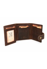 Hunters Leather Wallets - Hunters Safety Wallet for 8 cards in a gift box