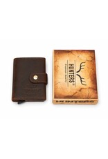 Hunters Leren Portemonnees - Hunters Safety Wallet  voor 8 pasjes  in geschenkdoosje