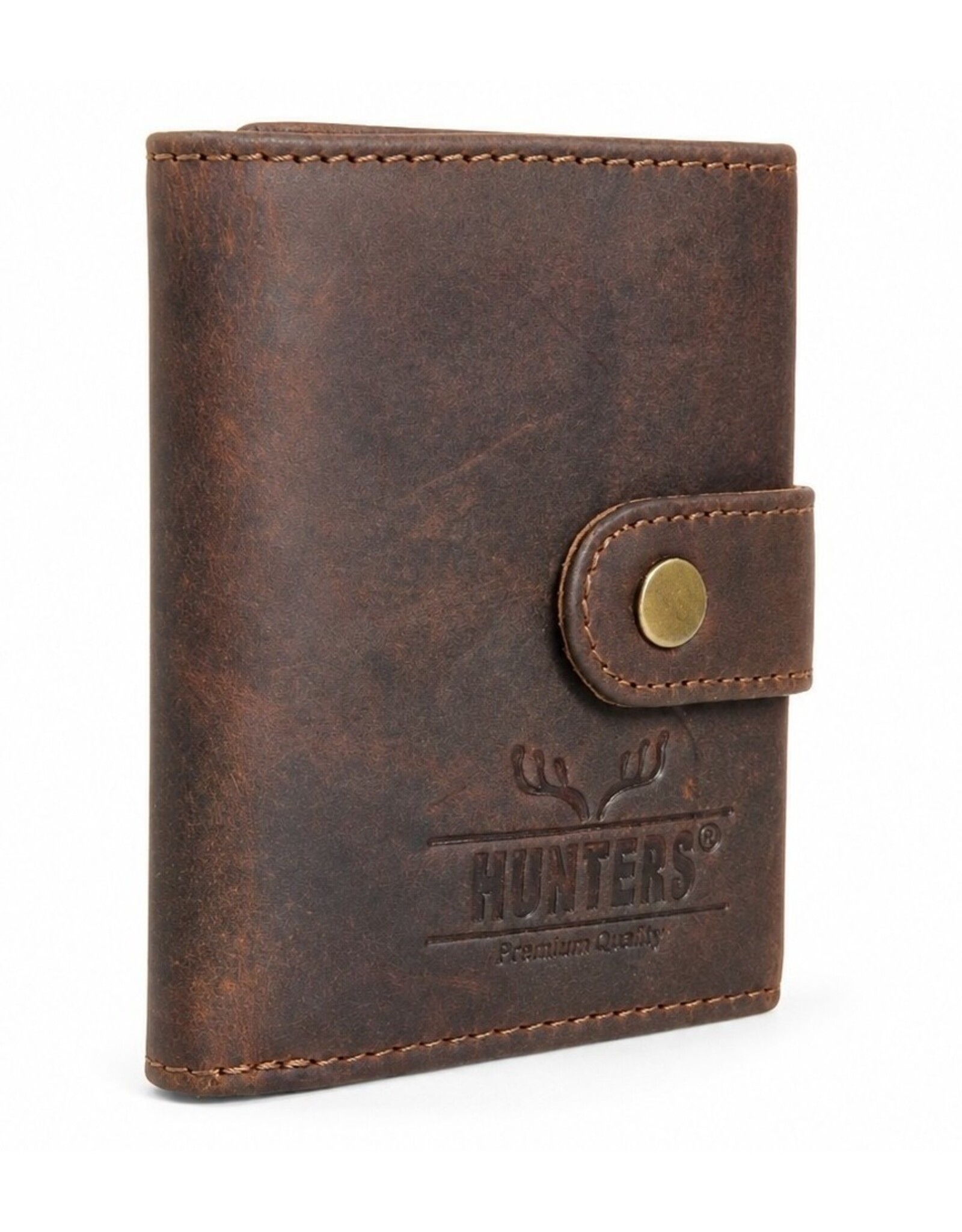 Hunters Leather Wallets - Hunters Safety Wallet for 8 cards in a gift box