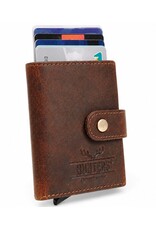 Hunters Leather Wallets - Hunters Safety Wallet for 8 cards in a gift box