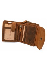 HillBurry Leather Wallets - HillBurry Leather Wallet with Semi-Circular Flap