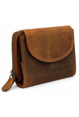 HillBurry Leather Wallets - HillBurry Leather Wallet with Semi-Circular Flap