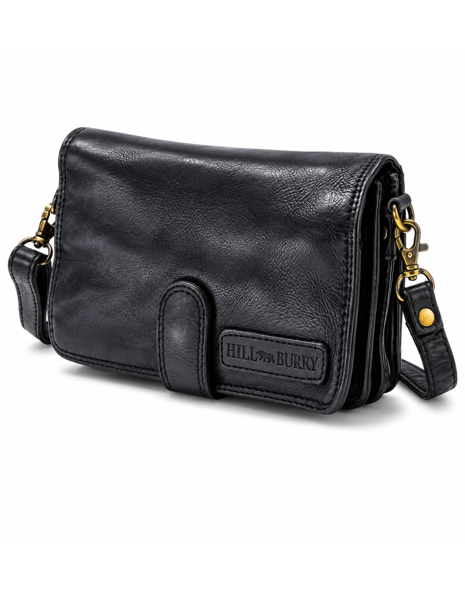 HillBurry Leather Festival bags, waist bags and belt bags - HillBurry Shoulder Bag-Wallet-Phone holder washed leather