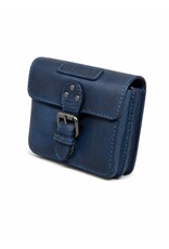 HillBurry Leather bags - HillBurry Leather Belt bag with buckle blue
