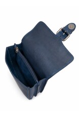 HillBurry Leather bags - HillBurry Leather Belt bag with buckle blue