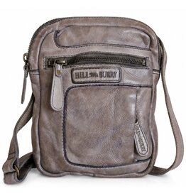 HillBurry Hillburry Crossbody Washed Leather Grey