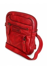 HillBurry Leather shoulderbags Leather crossbody bags - Hillburry Crossbody Washed Leather Red