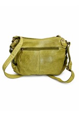 HillBurry Leather bags - HillBurry Shoulder bag Washed Leather  Lime green
