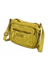 HillBurry Leather bags - HillBurry Shoulder bag Washed Leather  Lime green