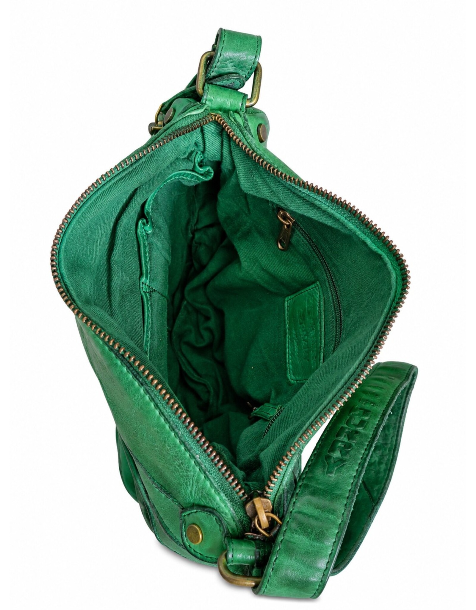 HillBurry Leather bags - HillBurry Shoulder bag Washed Leather  Green