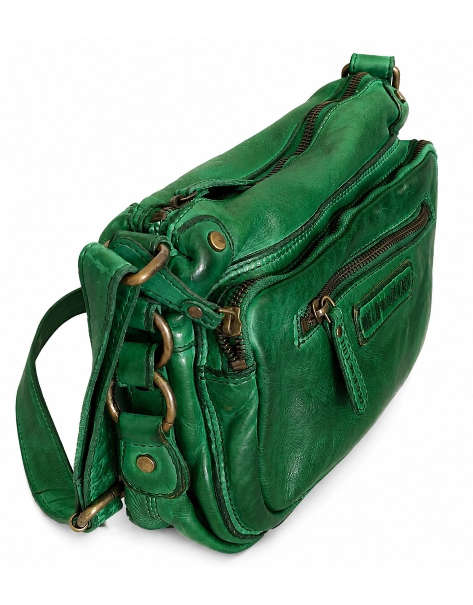 HillBurry Leather bags - HillBurry Shoulder bag Washed Leather  Green