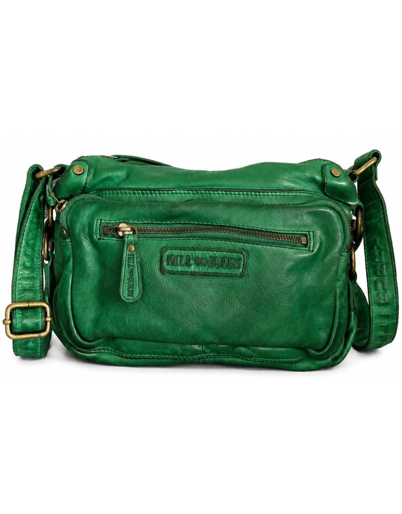 HillBurry Leather bags - HillBurry Shoulder bag Washed Leather  Green