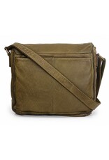 HillBurry Leather Shoulder bags  Leather crossbody bags - HillBurry Leather School bag Washed Leather (green)
