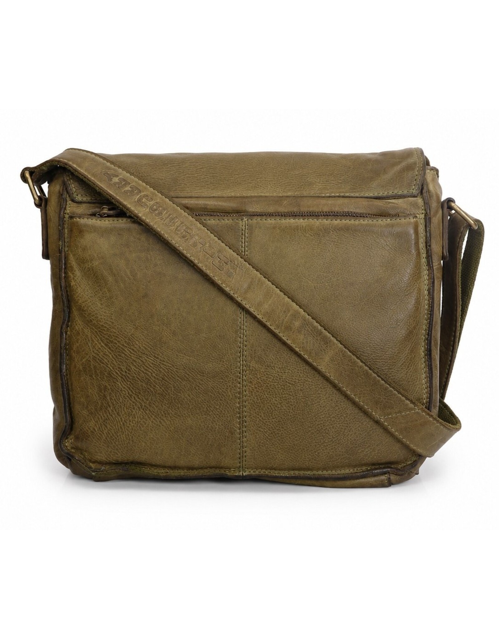 HillBurry Leather Shoulder bags  Leather crossbody bags - HillBurry Leather School bag Washed Leather (green)