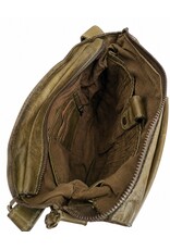 HillBurry Leather Shoulder bags  Leather crossbody bags - HillBurry Leather School bag Washed Leather (green)