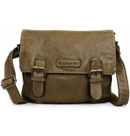 HillBurry HillBurry Leather School bag Washed Leather (green)