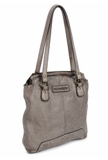 HillBurry Leather backpacks Leather shoppers - HillBurry backpack-shoulder bag washed leather (grey)