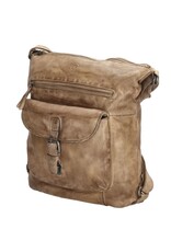 Hide & Stitches Leather backpacks Leather shoppers - Hide & Stitches Paint Rock Backpack - Shoulder bag sand