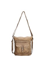 Hide & Stitches Leather backpacks Leather shoppers - Hide & Stitches Paint Rock Backpack - Shoulder bag sand