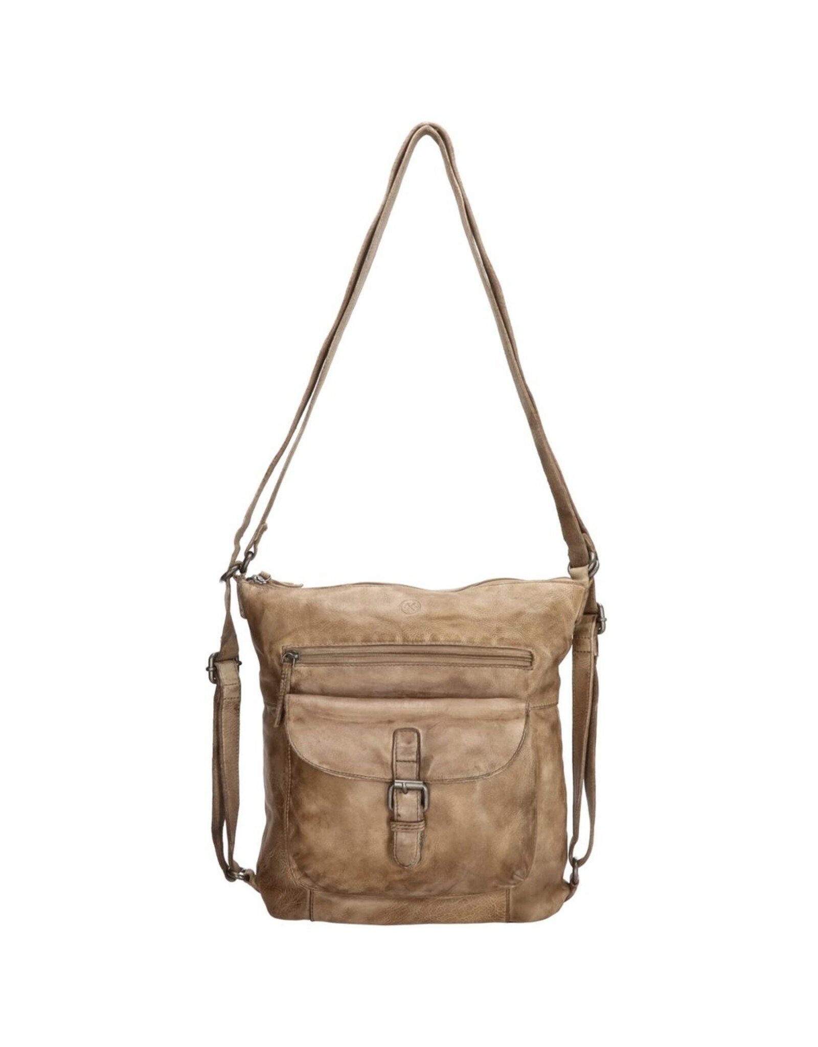 Hide & Stitches Leather backpacks Leather shoppers - Hide & Stitches Paint Rock Backpack - Shoulder bag sand
