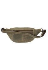 Hide & Stitches Leather Festival bags, waist bags and belt bags - Hide & Stitches Olive Green Leather Waste Bag