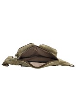 Hide & Stitches Leather Festival bags, waist bags and belt bags - Hide & Stitches Olive Green Leather Waste Bag