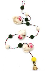 Trukado Miscellaneous - Felt Mobile with White Mice, handmade, approx. 100 cm