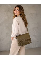 HillBurry Leather Shoulder bags  Leather crossbody bags - HillBurry Leather School bag Washed Leather (green)