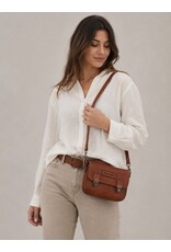 HillBurry Leather bags - Hillburry  Shoulder Bag - Belt bag washed leather cognac