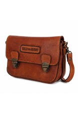 HillBurry Leather bags - Hillburry  Shoulder Bag - Belt bag washed leather cognac