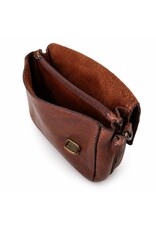 HillBurry Leather bags - Hillburry  Shoulder Bag - Belt bag washed leather brown