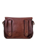 HillBurry Leather bags - Hillburry  Shoulder Bag - Belt bag washed leather brown