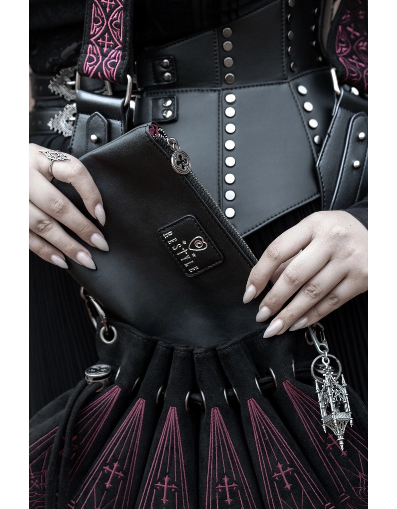 Restyle Gothic bags Steampunk bags - Sanctaria Gothic Pouch Bag - Restyle
