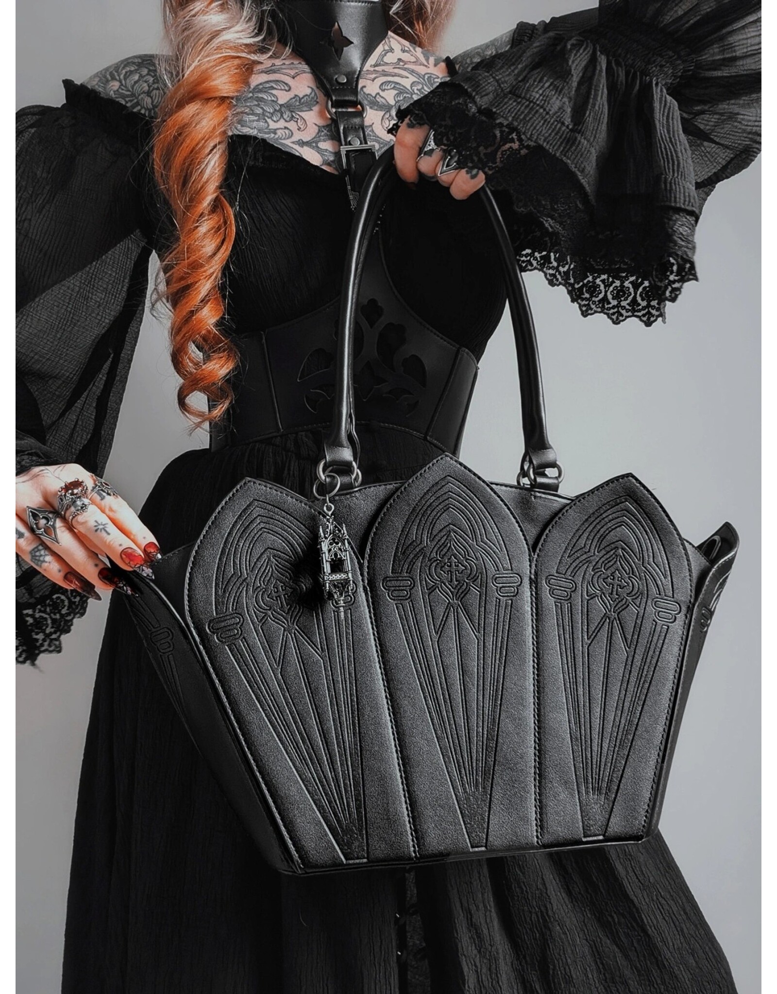 Restyle Gothic Tassen Steampunk Tassen - Gothic tas Crucis Umbra - Restyle